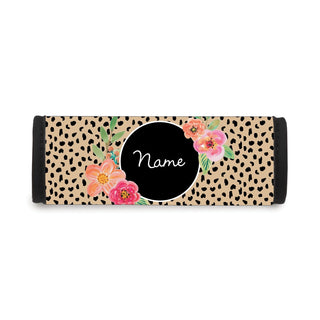 Floral Animal Print Personalized Luggage Wrap