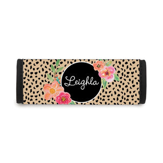 Floral Animal Print Personalized Luggage Wrap