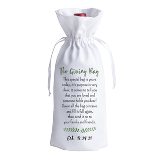 The Giving Bag Personalized Wine Bag