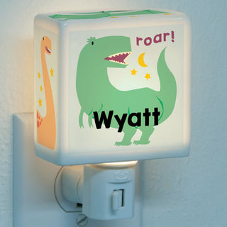 Dinosaur theme nightlight with name