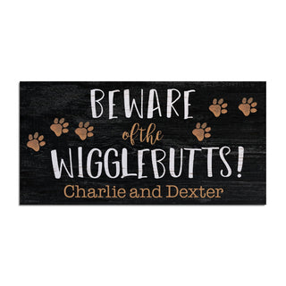 Beware of the Wigglebutts! Narrow Doormat Insert