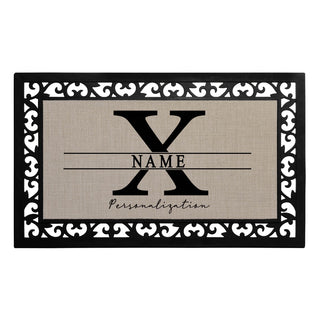 Our Family Ð 12x27 Inch Entry Mat  with Rubber Frame