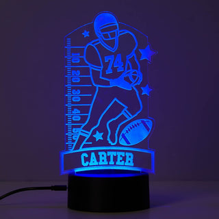 Football Player Personalized Acrylic LED Night Light