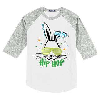 Hip Hop Bunny with Shades Gray Sports Jersey