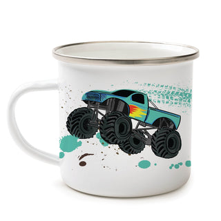 Blue Monster Truck Personalized Camp Mug - 11 oz.