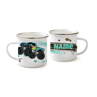 Blue Monster Truck Personalized Camp Mug - 11 oz.