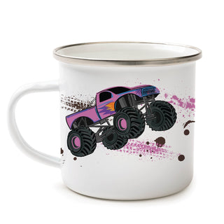 Pink Monster Truck Personalized Camp Mug - 11 oz.