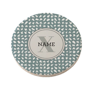 Pattern for Him Personalized Round Desk Coaster