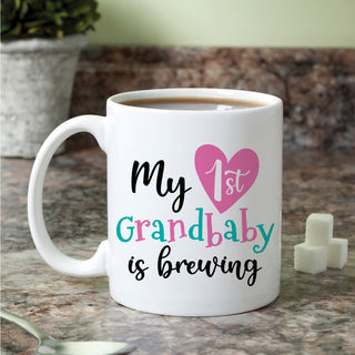 My first grandbaby 11 oz coffee mug with name and date