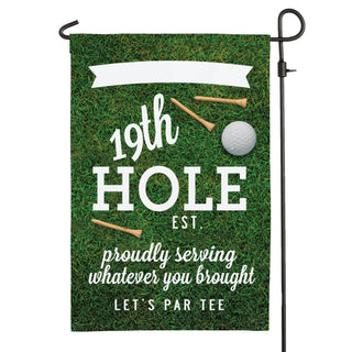 19th Hole Personalized Garden Flag