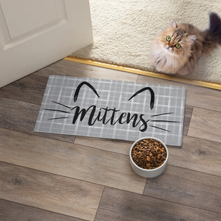 Kitty ears and whiskers pet mat 