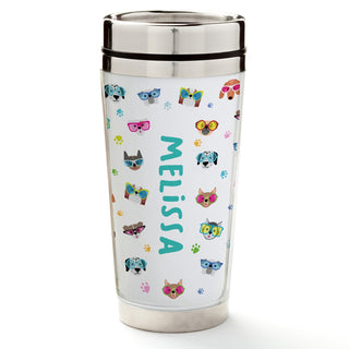 Fun Dogs with Glasses Travel Mug - 16 oz.