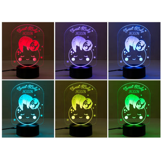 Sweet Baby Sloth Personalized Acrylic LED Night Light