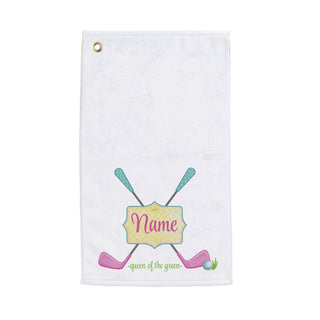 Preppy Golf Clubs Personalized Golf Towel