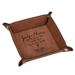 Godfathers Are A Blessing Personalized Leatherette Catch All