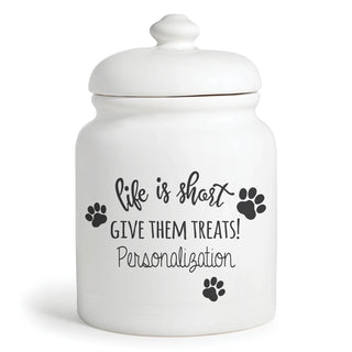 Life is Short Give Them Treats! Personalized Cookie Jar