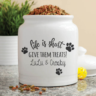 Life is Short Give Them Treats! Personalized Cookie Jar