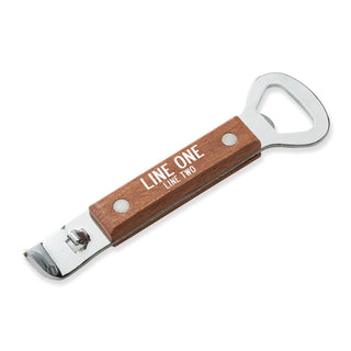 Your Message Personalized Wood Bottle Opener