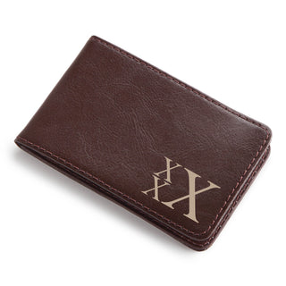 Monogramed Billfold Case with Money Clip