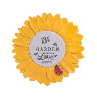 Grandma's Garden Personalized Sunflower Garden Stone