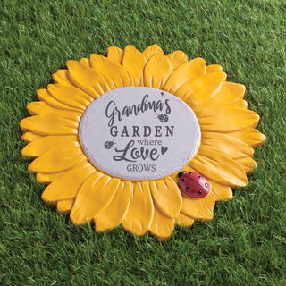 Grandma's Garden Personalized Sunflower Garden Stone