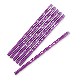 Swimming with Mermaids Gemstone Purple Pencil - Set of 6