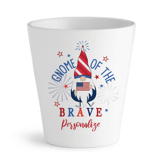 Gnome of the BRAVE Personalized 12 oz Ceramic Flowerpot