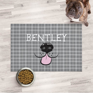 Doggie nose pet mat with name