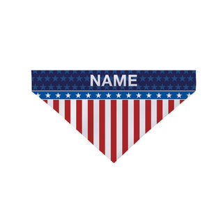 Stars and Stripes Personalized Pet Bandana