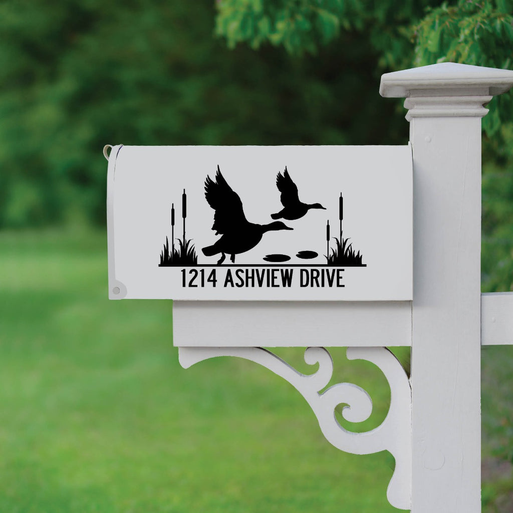 Ducks Black Mailbox Decal – Personalized Planet