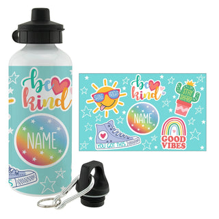 Good Vibes Personalized Water Bottle