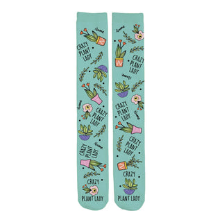 Crazy Plant Lady Personalized Adult Tube Socks