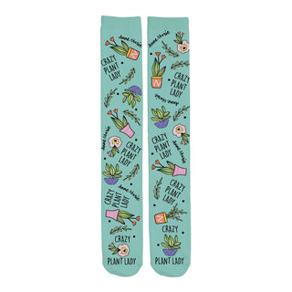 Crazy Plant Lady Personalized Adult Tube Socks