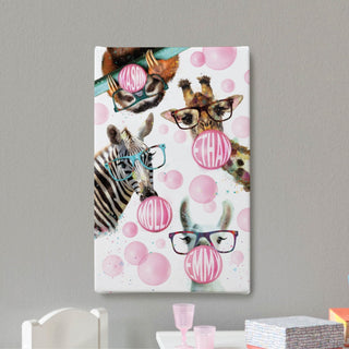 Bubble gum animals 10x16 canvas