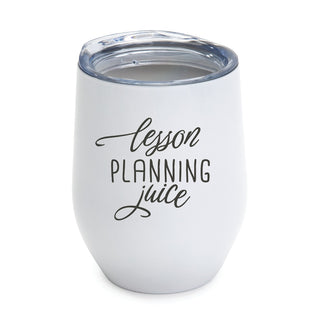 Lesson Planning Juice Personalized White Wine Tumbler