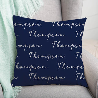 My name 14x14 throw pillow in navy