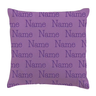 My Name Purple Personalized 14x14 Throw Pillow