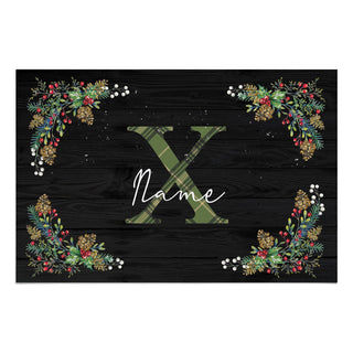 Pine Foliage Personalized Standard Doormat