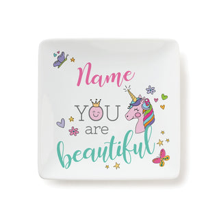 You are Beautiful Square Trinket Dish