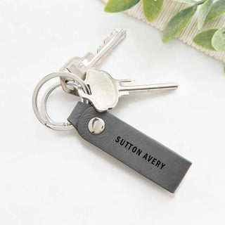 Name gray key ring 