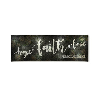 Hope Faith Love Personalized 9x27 LED Canvas