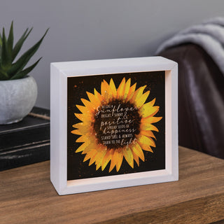 Be Like A Sunflower Light Up Shadowbox