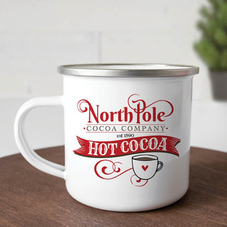 North Pole Cocoa Company Personalized Camp Mug