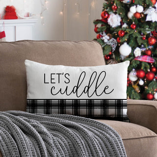 Let's Cuddle  Lumbar Throw Pillow