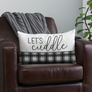 Let's Cuddle  Lumbar Throw Pillow