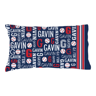 Baseball Fan Personalized Name Pillowcase