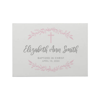 Pink Cross Personalized Prayer Box