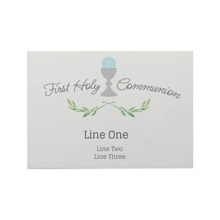 First Holy Communion for Him Personalized Prayer Box