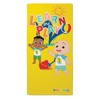 CoComelon Learn and Play Plush Beach Towel