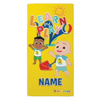 CoComelon Learn and Play Plush Beach Towel